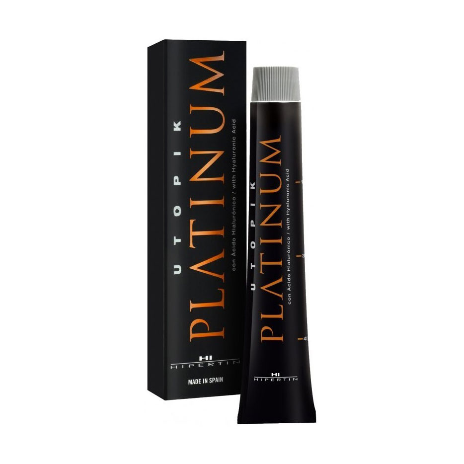 Перманентна фарба для волосся Hipertin Utopik Platinum з гіалуроновою кислотою, 4.11 Intense Ash Chestnut, 60 мл